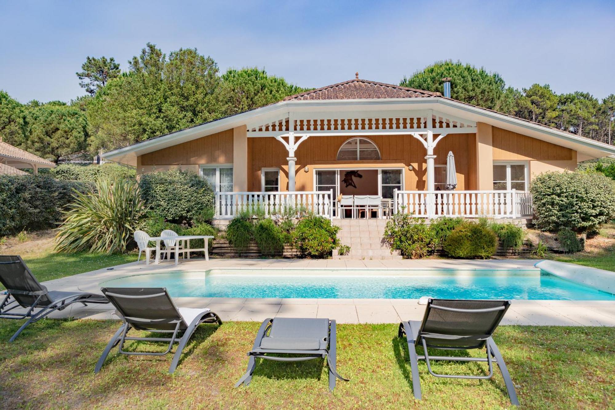 Villa Familiale Dans Cadre Exceptionnel, Piscine Chauffee-Ag19 Lacanau Exterior photo